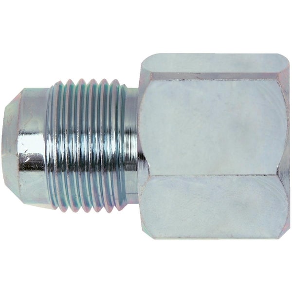 Dormont 3/8 In. OD Flare x 1/2 In. FIP Zinc-Plated Carbon Steel Adapter Gas Fitting 90-1032R - main
